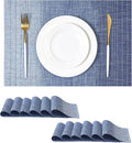 Leetaltree Gradient Blue Woven Placemats Set of 12 by Leetaltree-ArtatEveryTable
