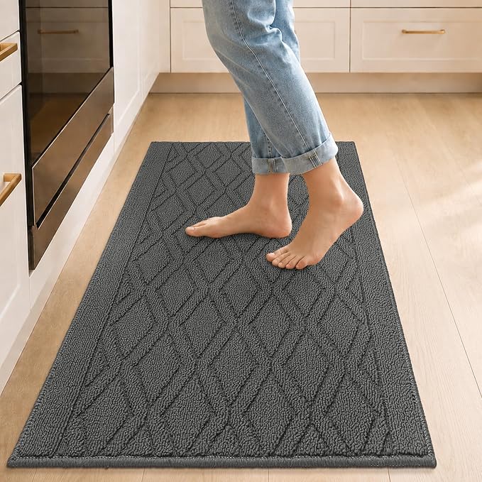 COSY HOMEER Kitchen Rugs 24"x35" Non-Slip Washable Kitchen Mats by COSYHOMEER