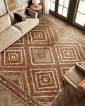 BESTSWEETIE Area Rug 8x10 Rug Machine Washable Non-Slip Low Pile Print Pattern by BESTSWEETIE
