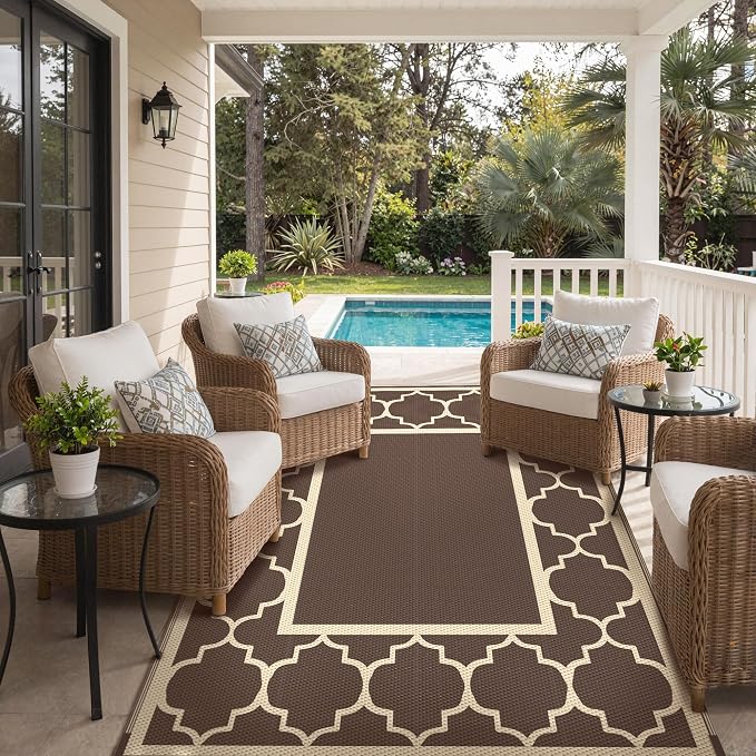 GENIMO 6' x 9' Outdoor Rug Waterproof - Image 7