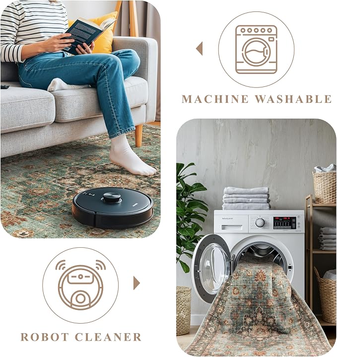 4x6 Area Rugs for Living Room: Perfect for Bedroom Kitchen Kids Room Nursery - Image 4
