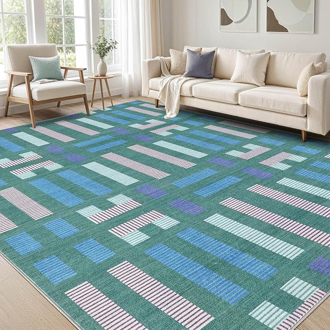 cotiled 6x9 Area Rugs Living Room Rug: Washable Boho Rugs by COTILED