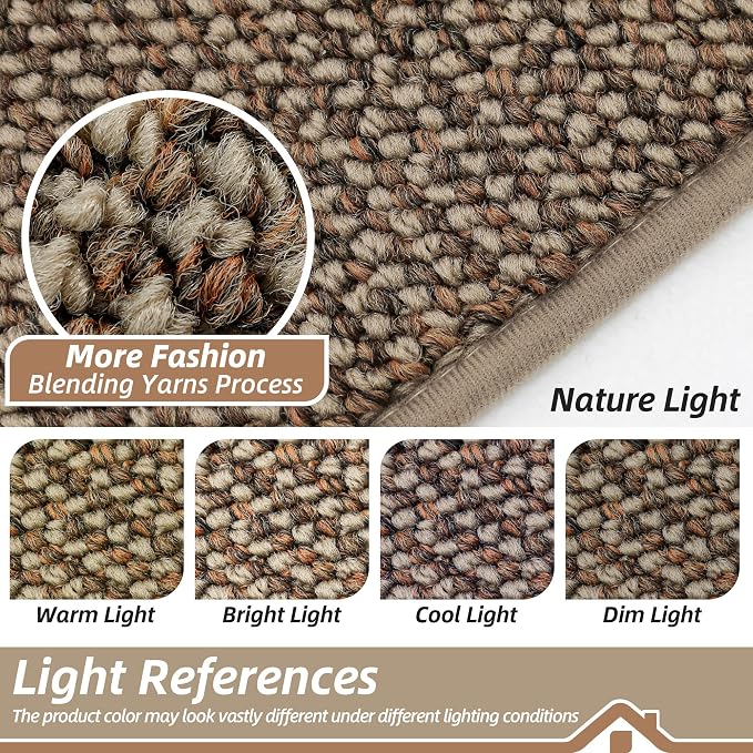 BEQHAUSE Dirt Trapper Door Mat 36" x 60" Half Circle Non Slip Washable Doormats - Image 9