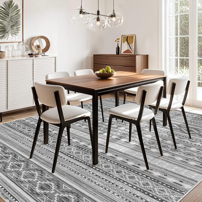 cotiled 8x10 Area Rugs Living Room Rug: Washable Boho Rugs - Image 8