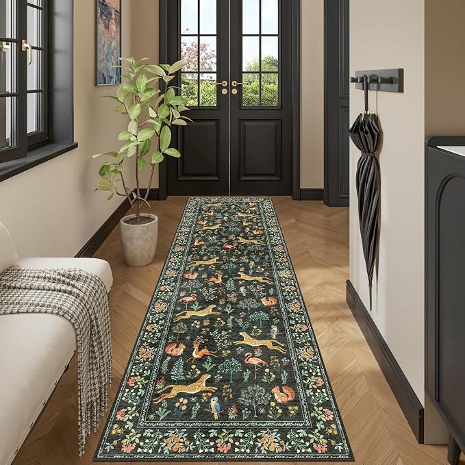 DUKINO 2.6x8 Rug for Hallway, Washable Kitchen Runner Rug - Image 6