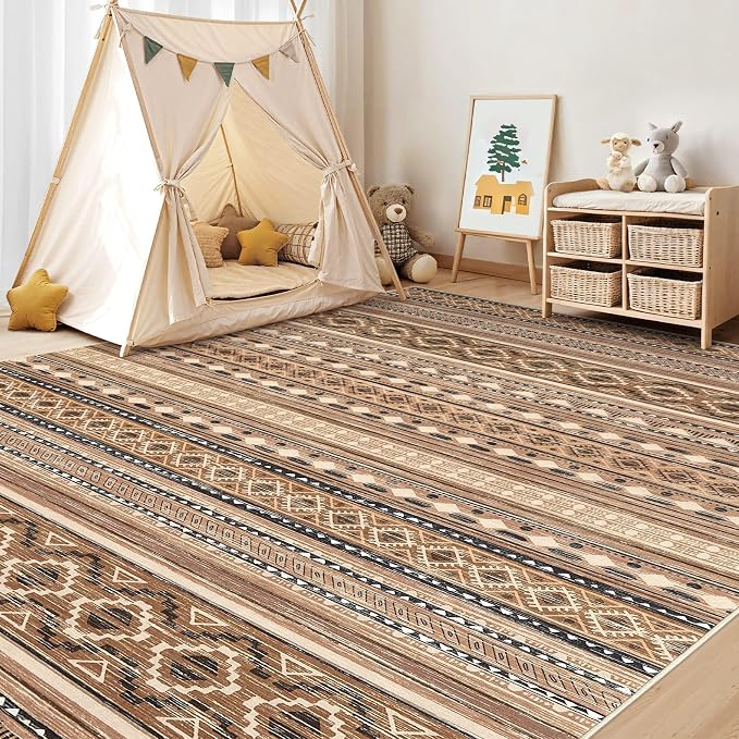 cotiled 8x10 Area Rugs Living Room Rug: Washable Boho Rugs - Image 8