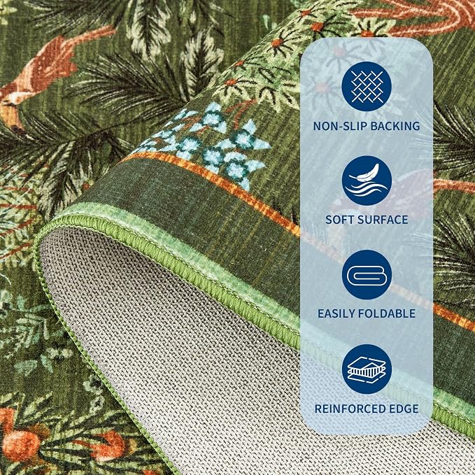 GarveeHome Jungle Rug 2.5x8 Kitchen Runner Rug Non Slip Washable Runners - Image 6