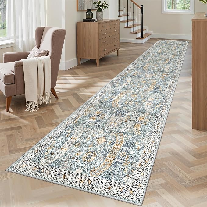 Madane Runner Rugs for Hallway 2x10 Long Washable Non-Slip Hallway Runner Rug - Image 4