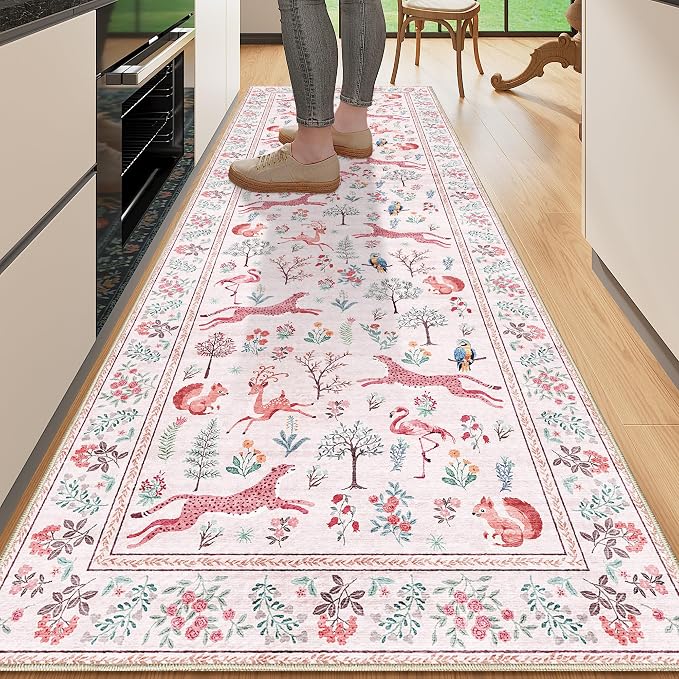 DUKINO 2x10 Rug for Hallway, Washable Kitchen Runner Rug by DUKINO