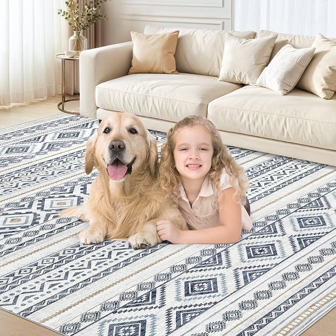 cotiled 12x15 Area Rugs Living Room Rug: Washable Boho Rugs - Image 8