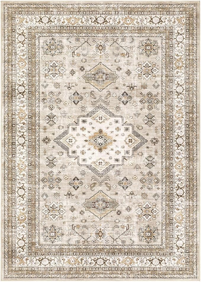 Vintage Living Room Area Rug 7x9 - Image 9