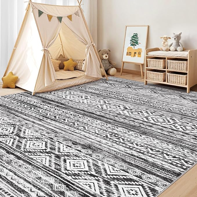 cotiled 8x10 Area Rugs Living Room Rug: Washable Boho Rugs - Image 7