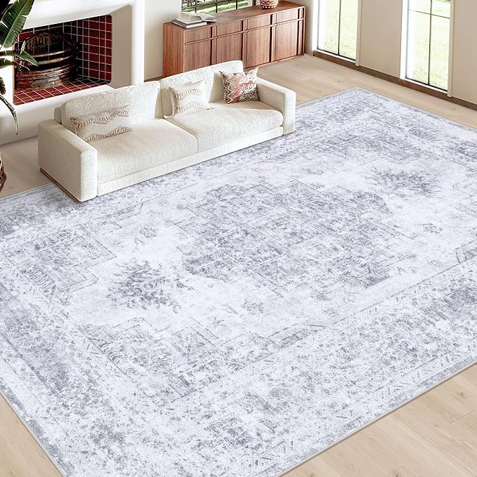 XLUEZ Area Rug 10x12 Living Room Rugs, Machine Washable Vintage Distressed - Image 2