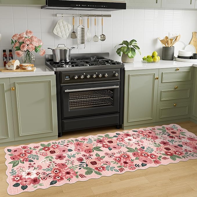 DUKINO 2.6x8 Runner Rug for Hallway, Washable Kitchen Rug - Image 5