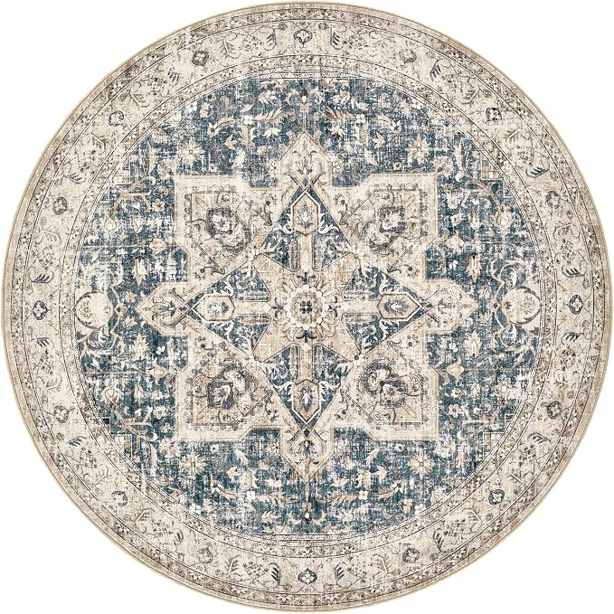 Tortania 6' Round Area Rug Living Room Rugs - Image 10