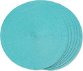 FunWheat Round Braided Placemats Set of 6 Table Mats by FunWheat