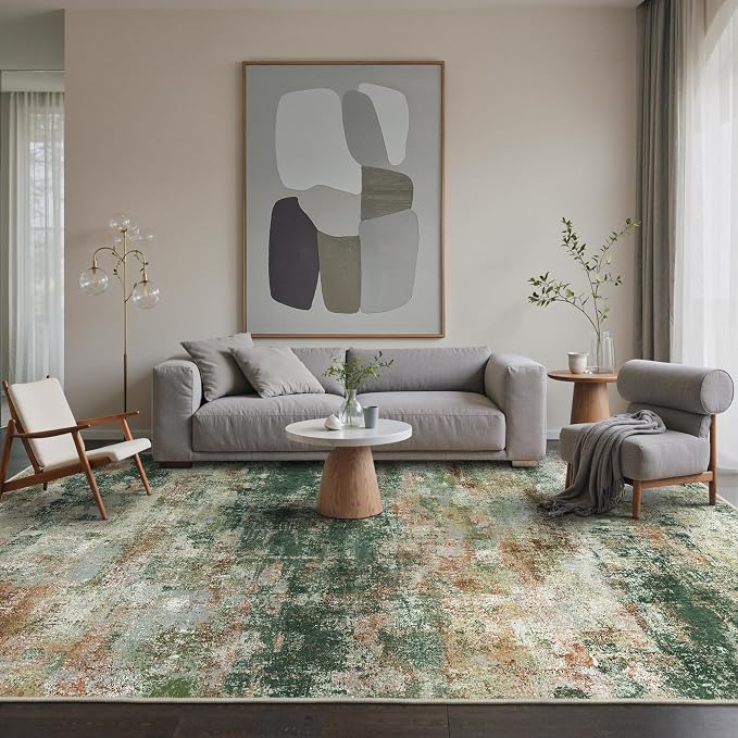 BEIMO Area Rugs 6x9 for Living Room Bedroom, Modern Abstract Machine Washable - Image 3