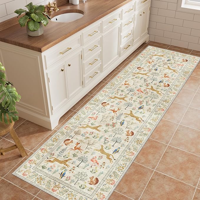 DUKINO 2x6 Rug for Hallway, Washable Kitchen Runner Rug - Image 3