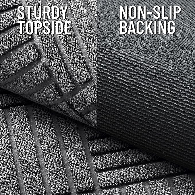 OLANLY Front Door Mat Outside Entrance 71x23, Heavy Duty Sturdy Natural Rubber - Image 3