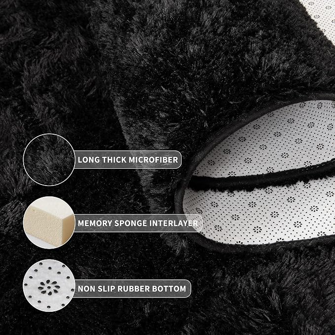 Tepook Super Soft Fluffy Rug for Bedroom, Modern Shaggy Fuzzy Kids Rugs for - Image 5