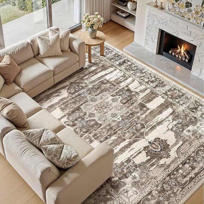 Washable 10x14 Area Rug for Living Room - Image 5