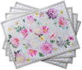 Maison d' Hermine Placemats Set of 4 Reusable 100% Cotton | Cloth Place Mats by MaisondHermine