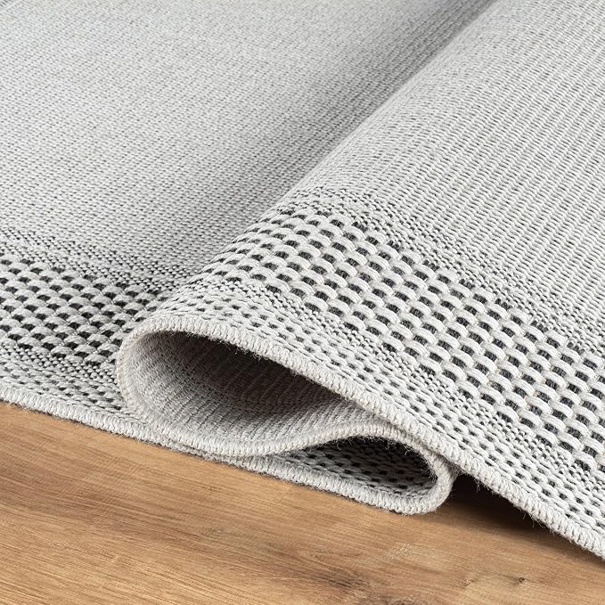 CAMILSON Easy Jute Rug 10x14, Indoor Outdoor Off-White Color Fiber Area Rugs - Image 3