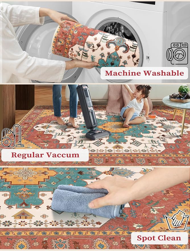 SERISSA Boho Washable Runner Rug - Image 2