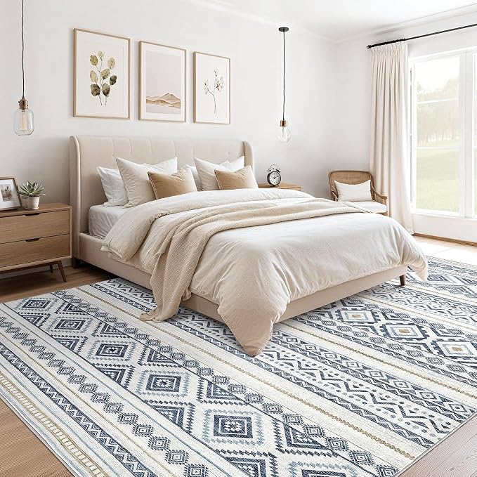 cotiled 10x14 Area Rugs Living Room Rug: Washable Boho Rugs - Image 5