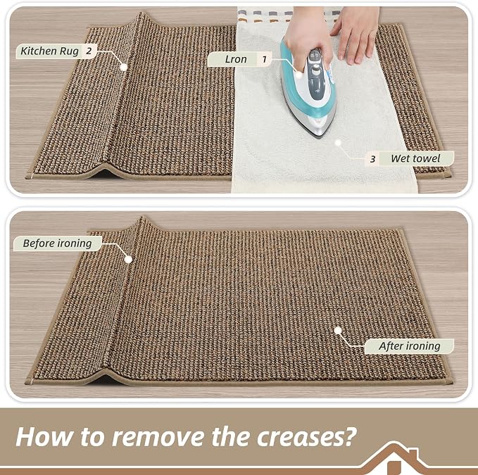 BEQHAUSE Kitchen Runner Rugs 24"x60", Non-Slip Kitchen Mats - Image 9