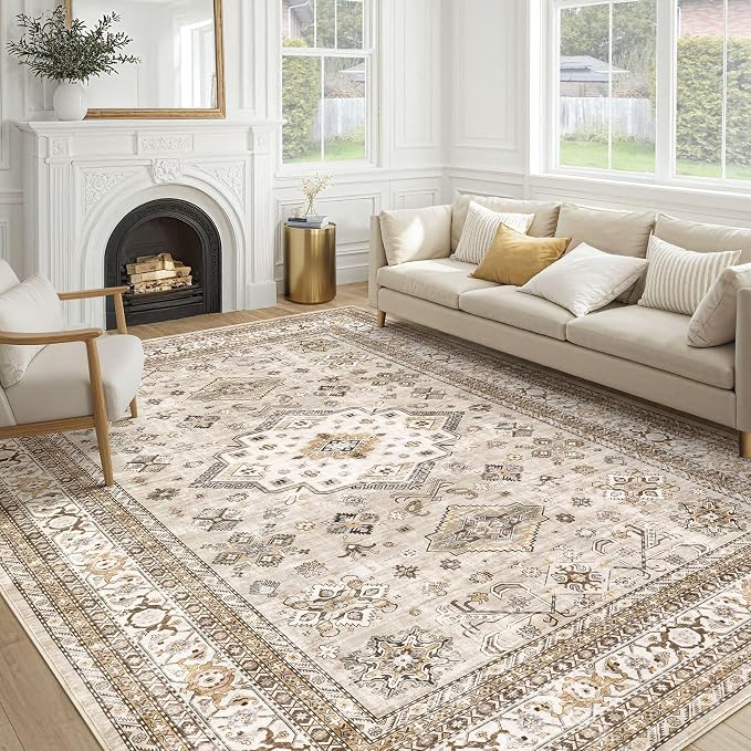 Vintage Living Room Area Rug 9x12 by COTILED