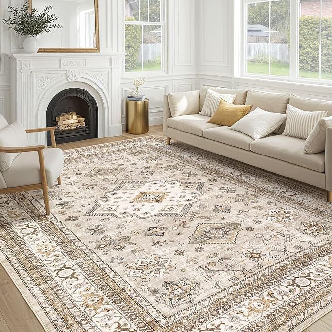 Vintage Living Room Area Rug 10x14 by COTILED