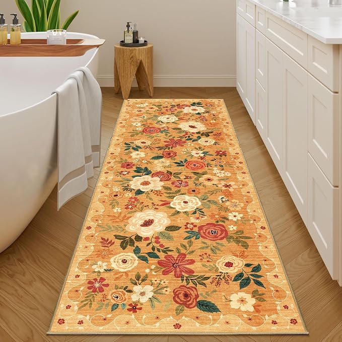 DUKINO Runner Rug, 2x10 Kitchen Hallway Carpet, Washable - Image 3