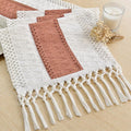 Boho Table Runner for Home Decor 12x72 Coral Farmhouse Decorations | 72 Inches by FEXIA