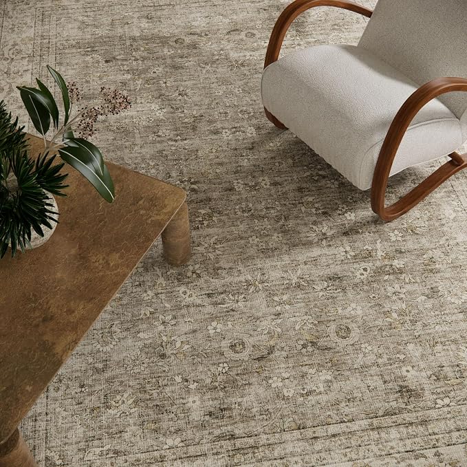 Machine Washable Rugs for Living Room: 9x12 Area Rugs for Bedroom Vintage Stain - Image 4