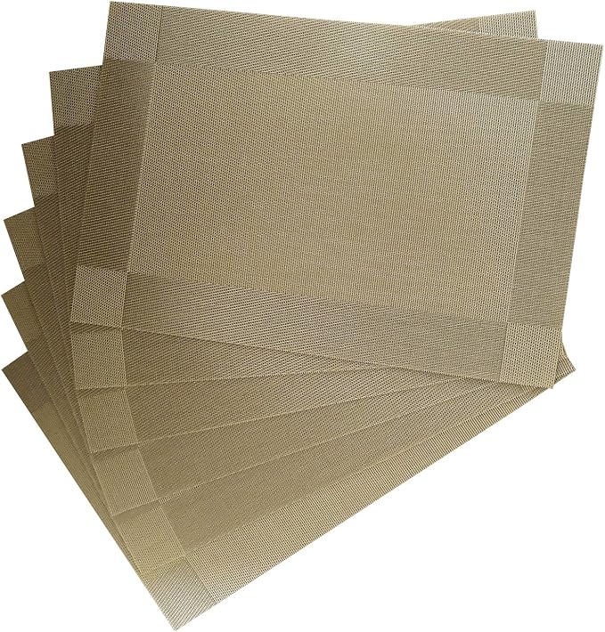 Table Placemats Dining Table Place Mats Set of 6 Heat Resistant Insulation - Image 3