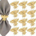 ALPHA Living HOME 12 Pcs Decorative Bee Napkin Rings by ALPHALivingHOME