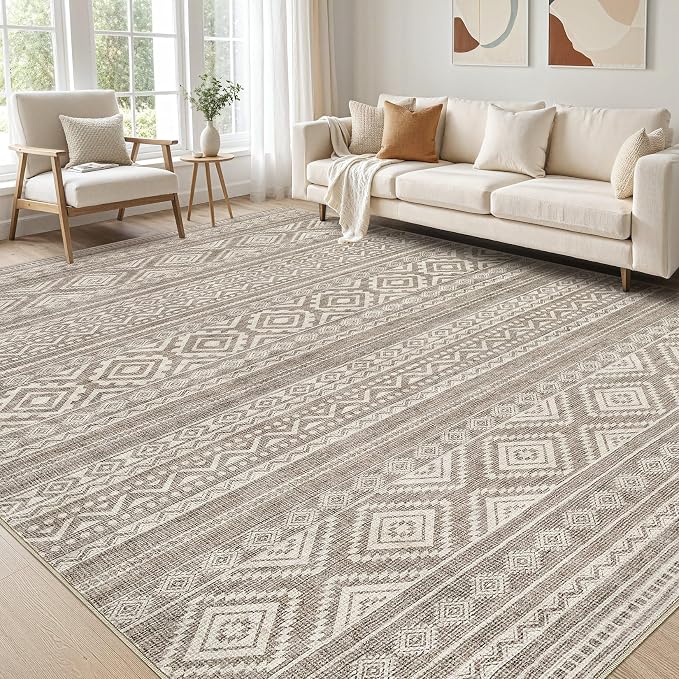 cotiled 5x7 Area Rugs Living Room Rug: Washable Boho Rugs by COTILED
