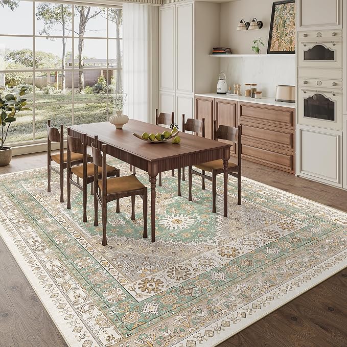 zesthome 9x12 Area Rugs, Stain Resistant Washable Rug, Ultra-Thin Rugs - Image 8
