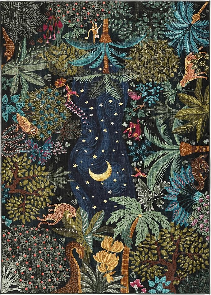 GarveeHome 5x7 Jungle Area Rug Washable Rugs - Image 8
