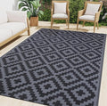 Smiry Waterproof Outdoor Rug 6x9 ft, Reversible Plastic Straw Patio Camping Rugs by Smiry