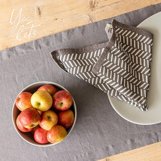 Over&Back 18x90 Washed 100% Linen Table Runner - Image 8