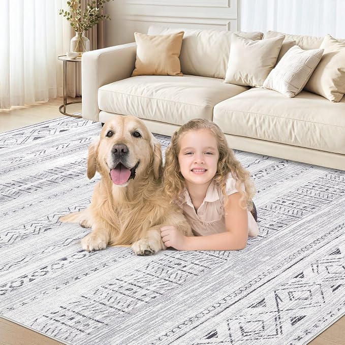 cotiled 10x14 Area Rugs Living Room Rug: Washable Boho Rugs - Image 5