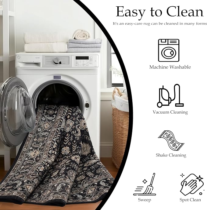 Ruaruarug Washable Area Rug 4x6 - Image 3