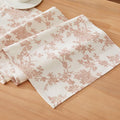 French Pastoral Farmhouse Table Runners, 13x36 Inch Terracota | 100% Organic by Unknown
