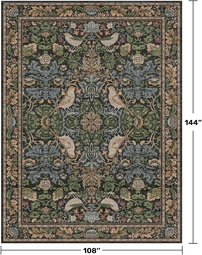 Vintage 9x12 Dining Room Rugs for Under Table - Image 2
