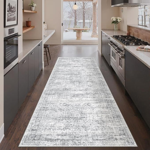 3x8 Runner Rug Non Slip Washable by Restydon