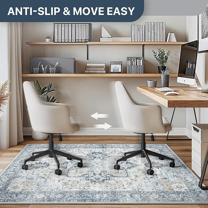48"x72" Office Chair Mat for Hardwood Tile Floor, Under Desk Carpet Protector - Image 5