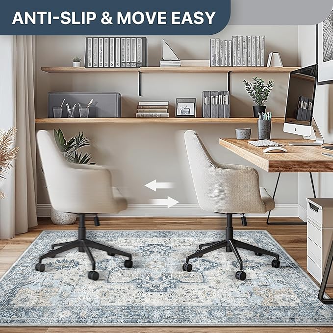 48"x60" Office Chair Mat for Hardwood Tile Floor, Under Desk Carpet Protector - Image 5
