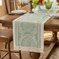 14x72 Medallion Table Runner Waterproof Rustic Farmhouse Macrame | Tired of a by UWWGKK